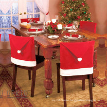 4PCS a Set Christmas House 20" Santa Hat Chair Covers (C-3)